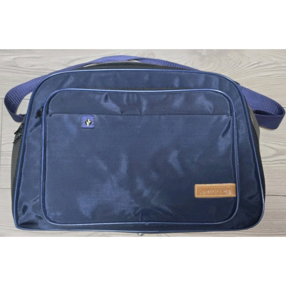 BMW K1100LT Duffle Bag Luggage Nylon Navy Blue / Gray RARE Motorcycle Gym Parts